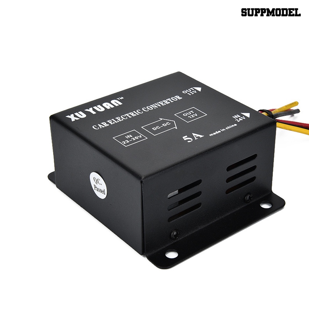 Adapter Konverter Power Supply Step Down 5A 24V Ke 12V Untuk Mobil