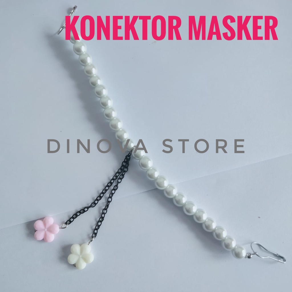 KONEKTOR mutiara 8m JUNTAI/pengait masker/sambungan masker/strap masker