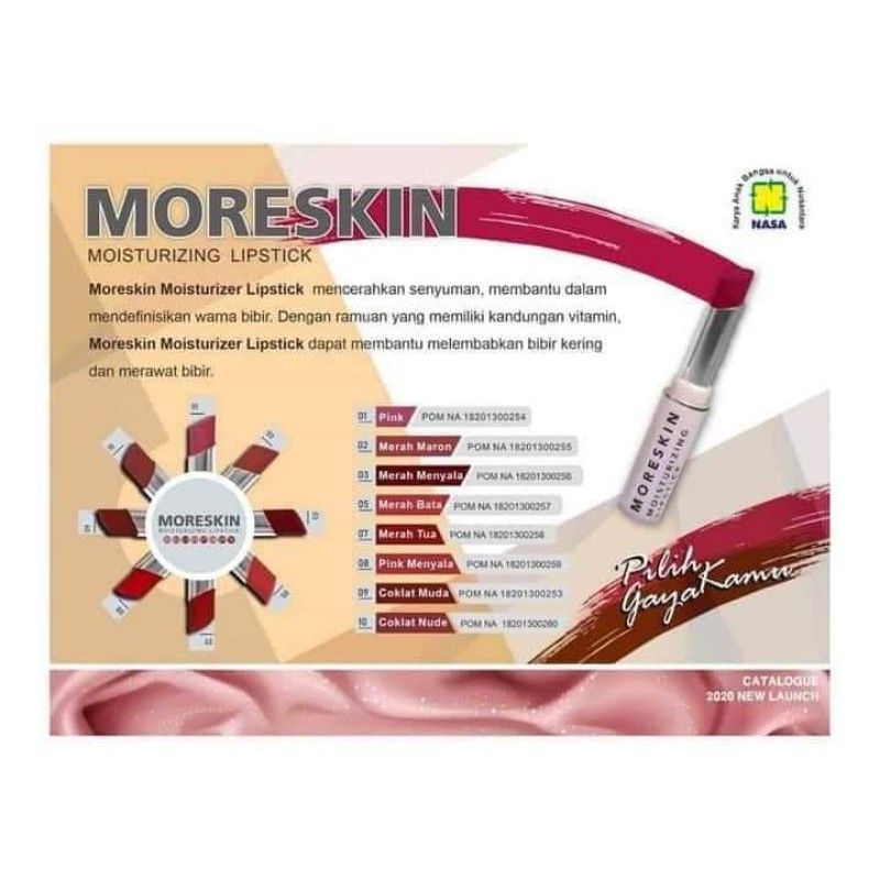 moreakin moisturizing lipstick