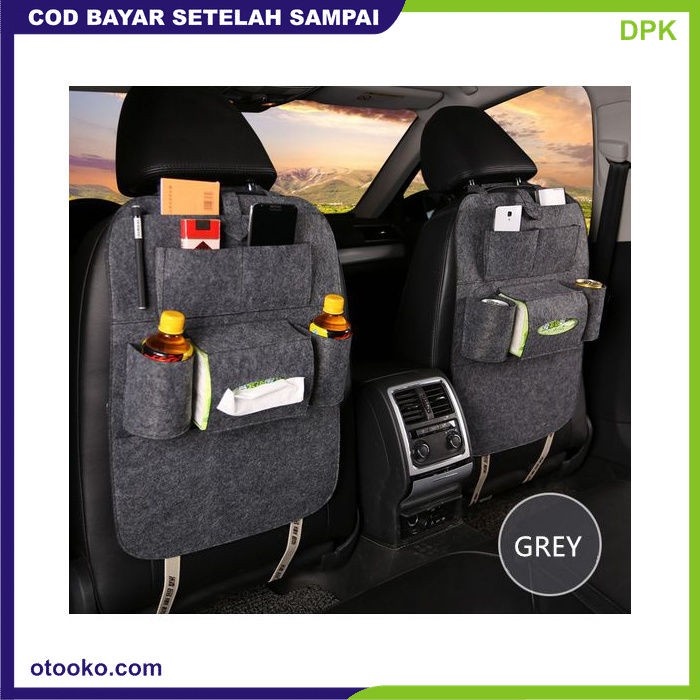 Car Seat Organizer Tas Mobil Multifungsi Belakang Jok Tissue HP Payung