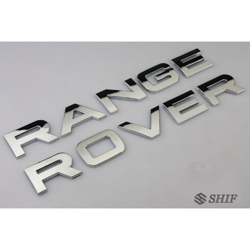 Stiker Emblem Logo Range Rover Bahan Metal Warna Silver Gloss untuk Mobil