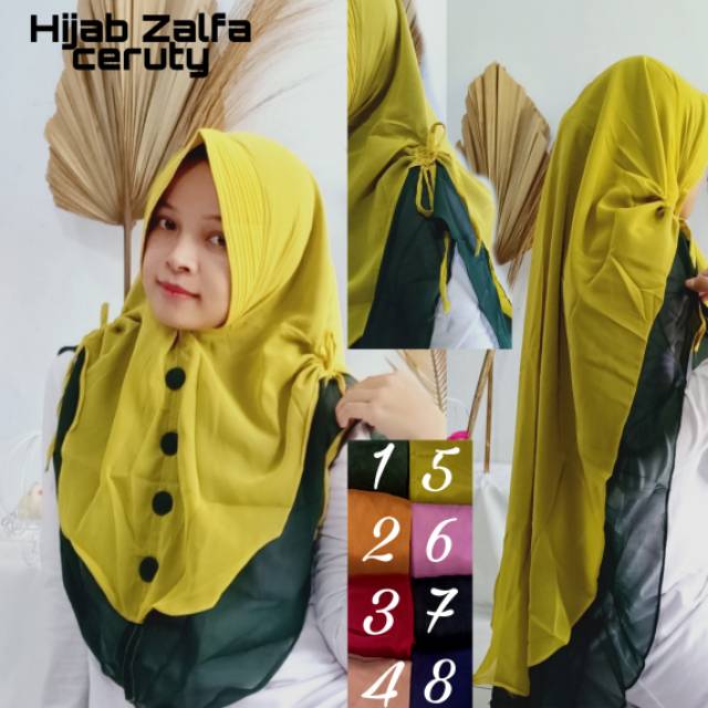 HIJAB JILBAB INSTAN CERUTI MURAH ZALFA HIJAB