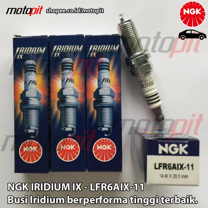 NGK Iridium LFR6AIX-11 Busi Mobil Innova Alphard Vellfire Camry
