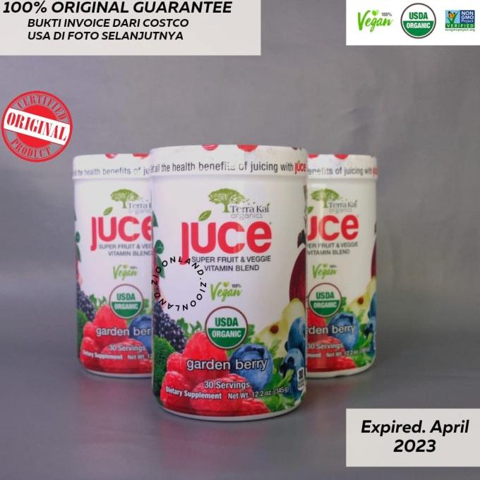 Terra Kai Organics Juce Garden Berry Super Fruit Veggie Vitamin
