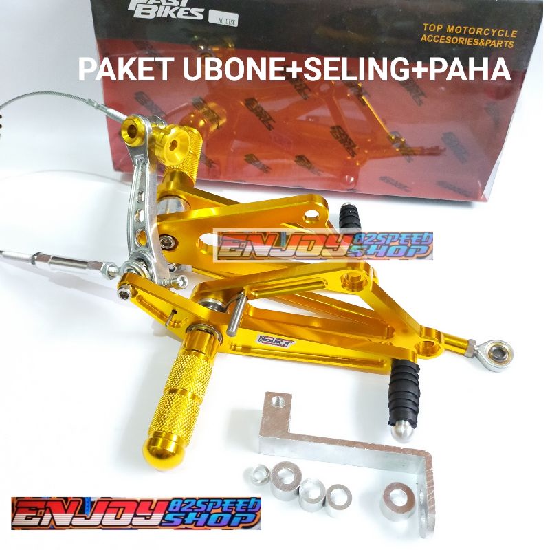 Paket Footstep Underbone fastbikes Copy Dkt Non disc / Non Cakram Belakang Ninja R &amp; RR