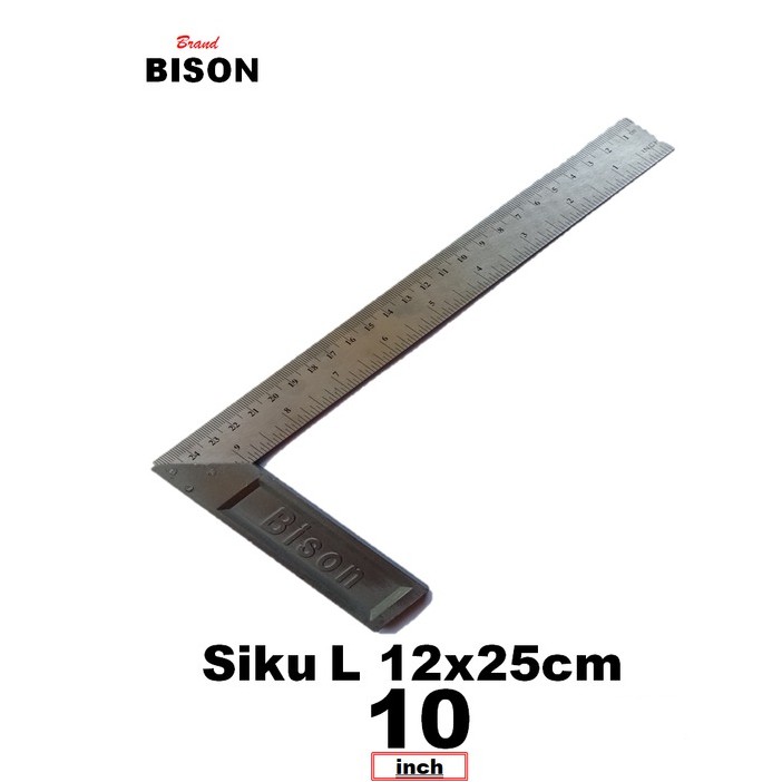 

Penggaris Siku Siku tukang Angle Square 10 Inch 25 Cm Carpenter Ruler