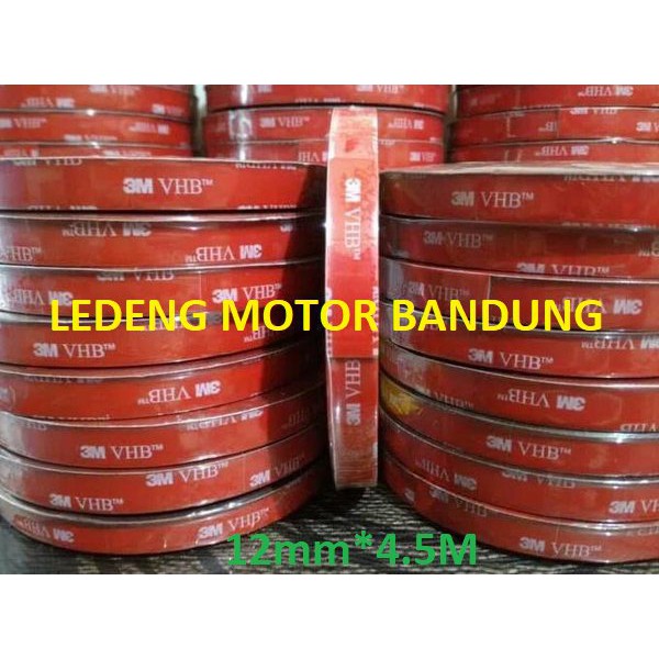 

Murah Double Tape 3M VHB 4900 size 12mm 450cm Lem Dobel Perekat Automotive Murah