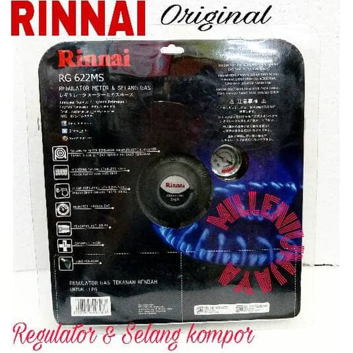 Selang Regulator Rinnai RG 622 MS RG622MS 1.8 Meter Premium