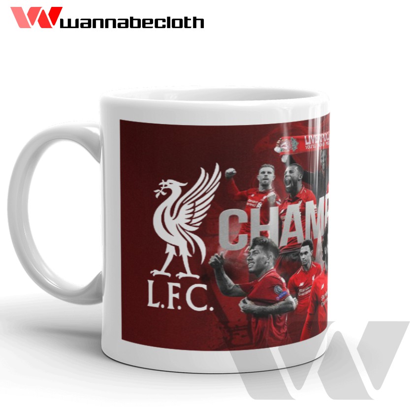 Gelas Liverpool Mug Liverpool Cetak Mug Custom Souvenir Mug Koleksi Mug Bola Mug Liverpool