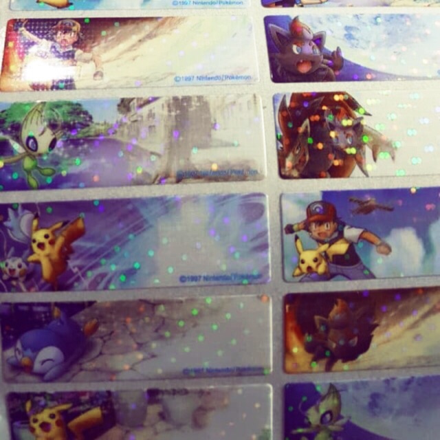 

Label Waterproof premium/ori POKEMON GLITTER