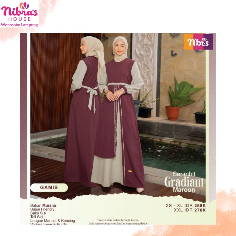 Nibras Gamis Gradiant Sarimbit 2022