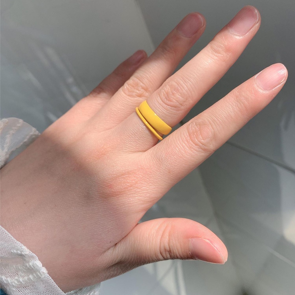 Solighter Cincin Dicat Tangan Hadiah Lucu Untuk Wanita Pria Warna Ungu Tidak Teratur