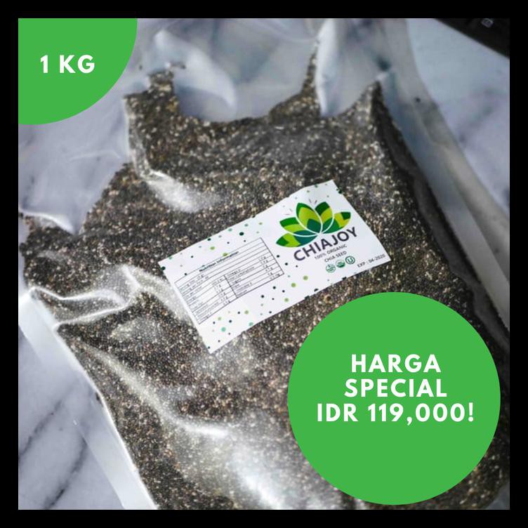 

Chia Seed Mexico Organik Chiajoy Untuk Diet 1 Kg - Chiaseed Gratis Ongkir