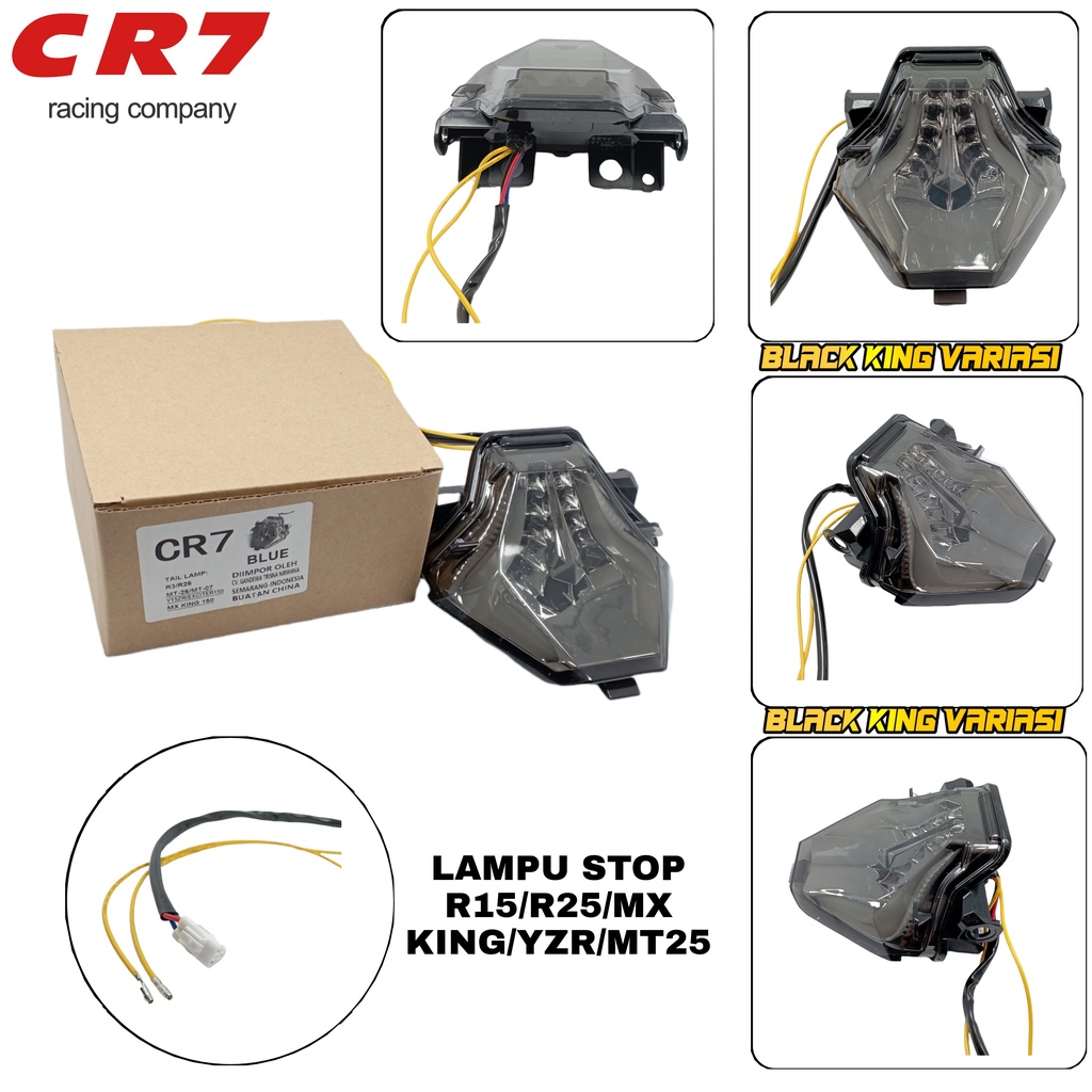 Lampu Stop LED R25 R3 Mx King MT 25 Stoplamp Belakang R25 3 In 1 CR7