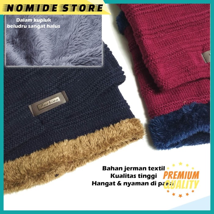 TOPI KUPLUK &SYAL WOOL WINTER PRIA WANITA DEWASA JERMAN TEKSTIL-IMPORT HIGHT QUALITY
