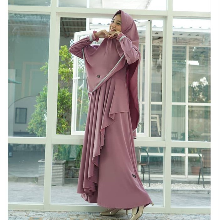 Arafah Dress set Khimar Gamis Syari