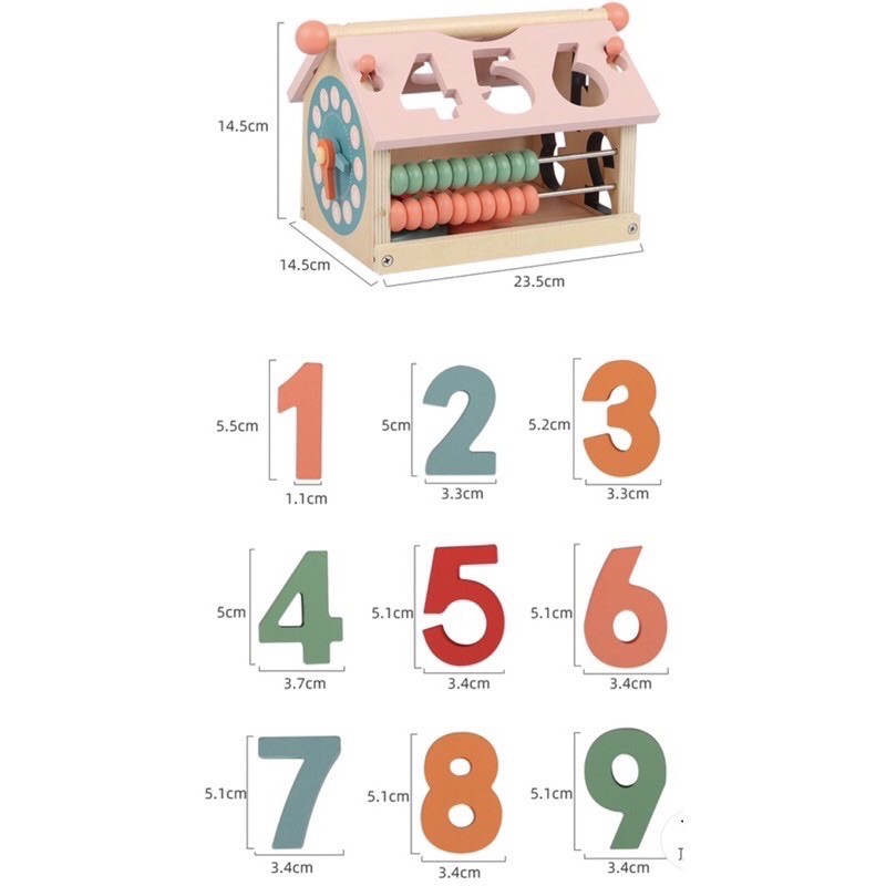 busy box house - shape number - kado anak - hadiah anak