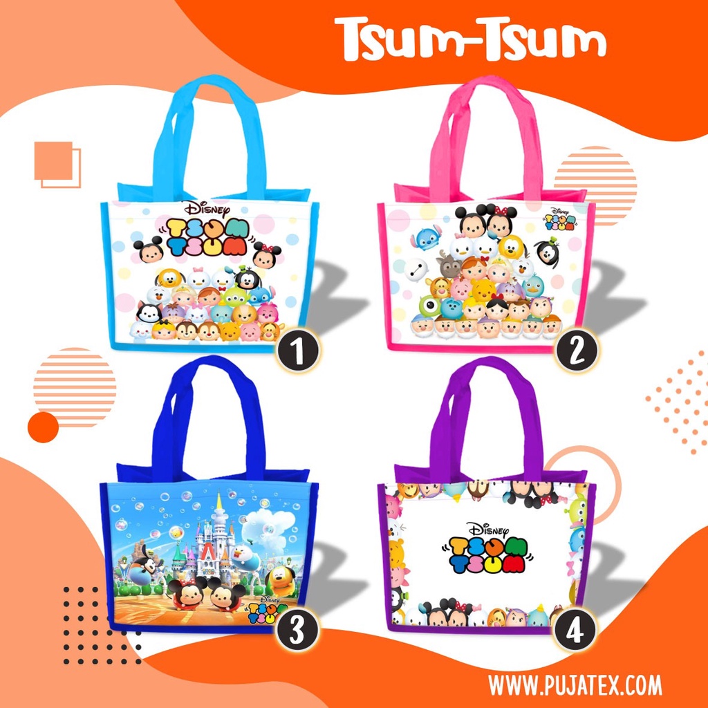 

Goodie Bag Ulang Tahun Tas Souvenir Tsum - Tsum Tasyakuran Aqiqah Ultah Kantong Berkat Kartun Anak Lucu