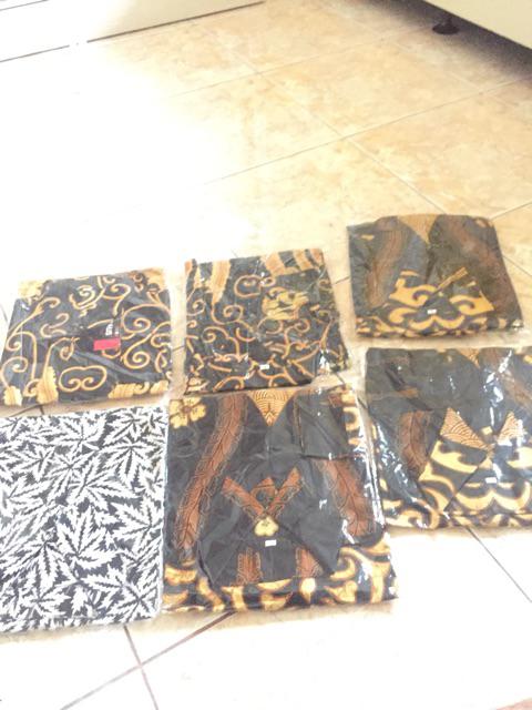 Kemeja Batik Motif New Seno Baju Seragam Kantor Alkhalis