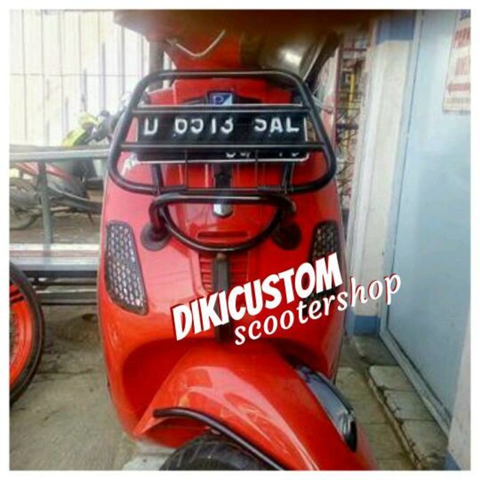 Aksesoris vespa/front rack vespa s,lx