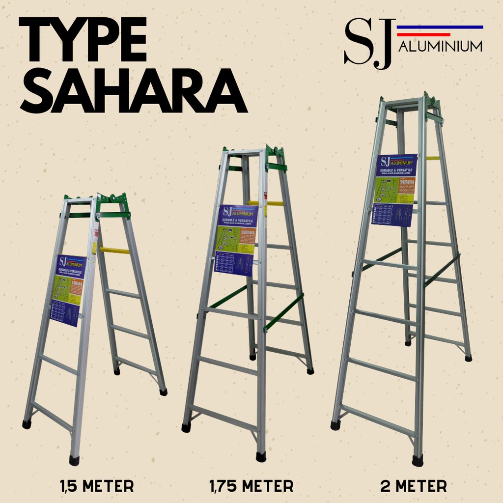 Tangga Lipat Aluminium Ladder Sahara Hijau Ukuran 1 M Tangga Lipat Aluminium Ladder Sahara Hijau Ukuran 1 M