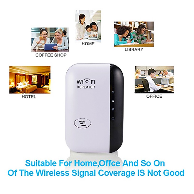 WiFi Repeater Penguat Sinyal Wifi 300Mbps Wireless WiFi Signal Range Extender