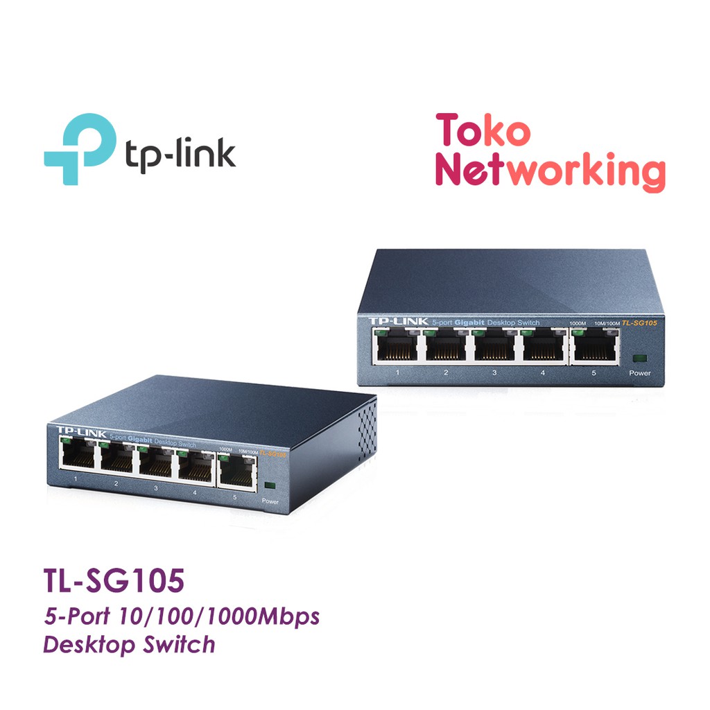 TP-LINK TL-SG105: 5-Port 10/100/1000Mbps Desktop Switch