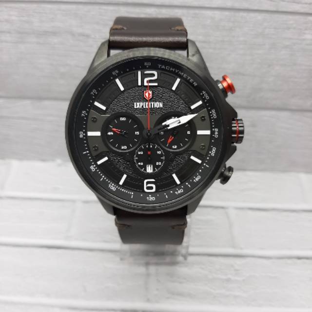 JAM TANGAN PRIA EXPEDITION E6796M ORIGINAL. BROWN BLACK