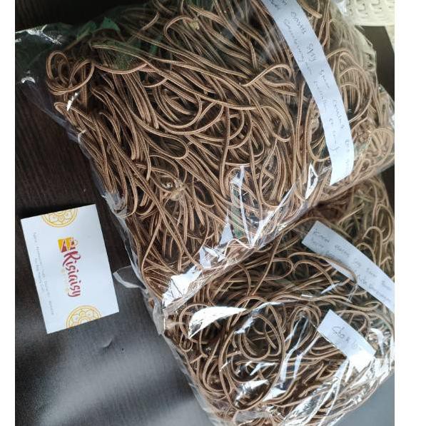 

JUAL MURAH NGABISIN !! TALI STRING ELASTIS BULAT 3MM COKLAT KILOAN 500gram (KODE Z2786)
