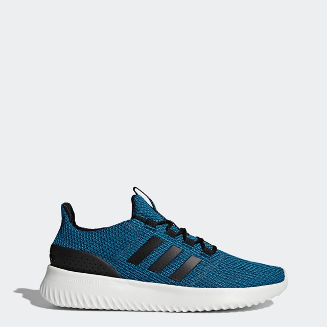 Adidas Men Neo Cloudfoam Ultimate Shoes Blue Original