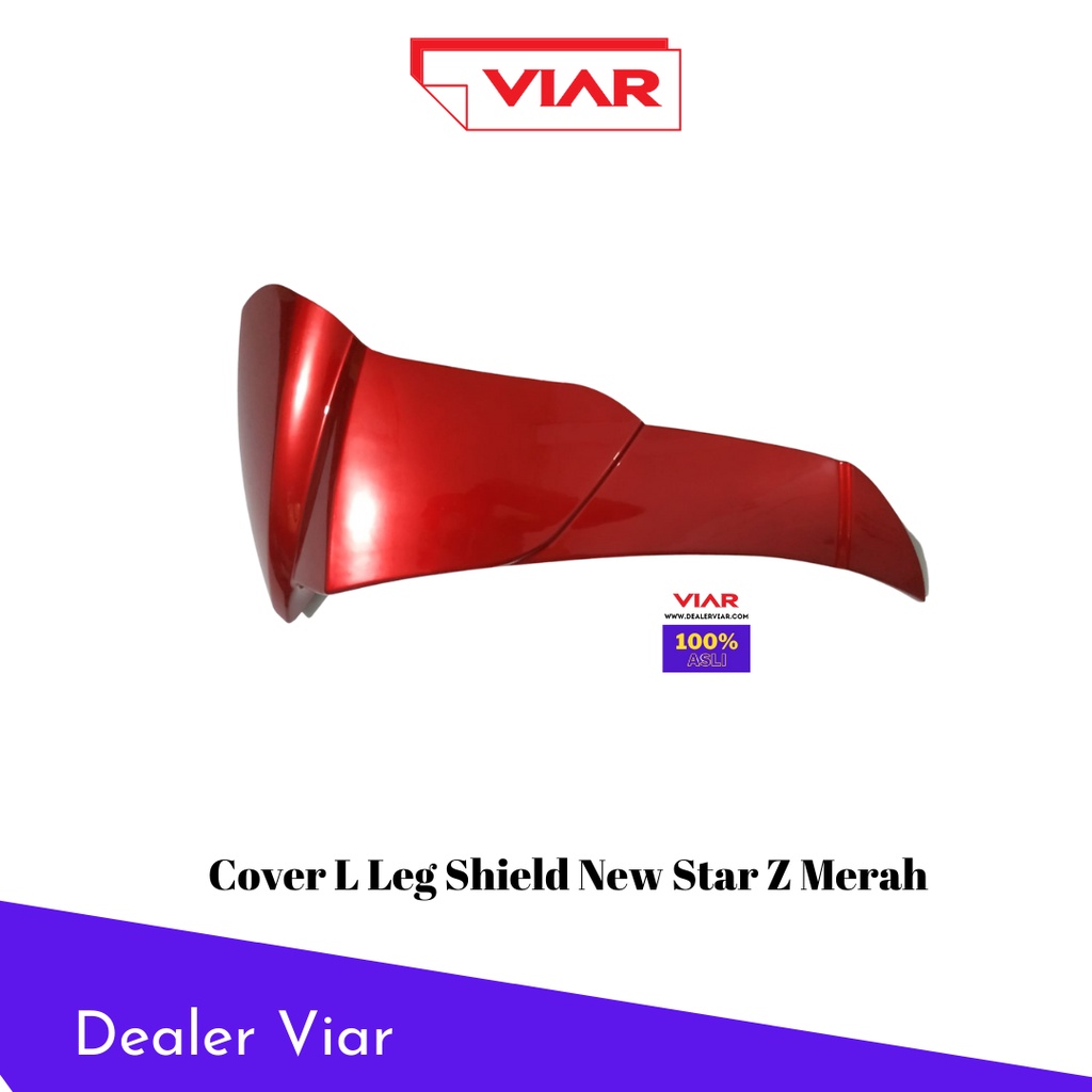 Spare Part Viar SAYAP LUAR KIRI MERAH NSZ28-6 Original (NSZ-COVER L LEG SHILED NEW STAR Z MERAH)