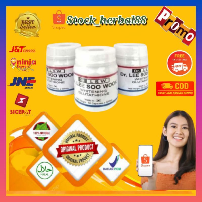 DR.LSW PEMUTIH BADAN WHITENING GLUTATHIONE ORIGINAL DR LSW ASLI