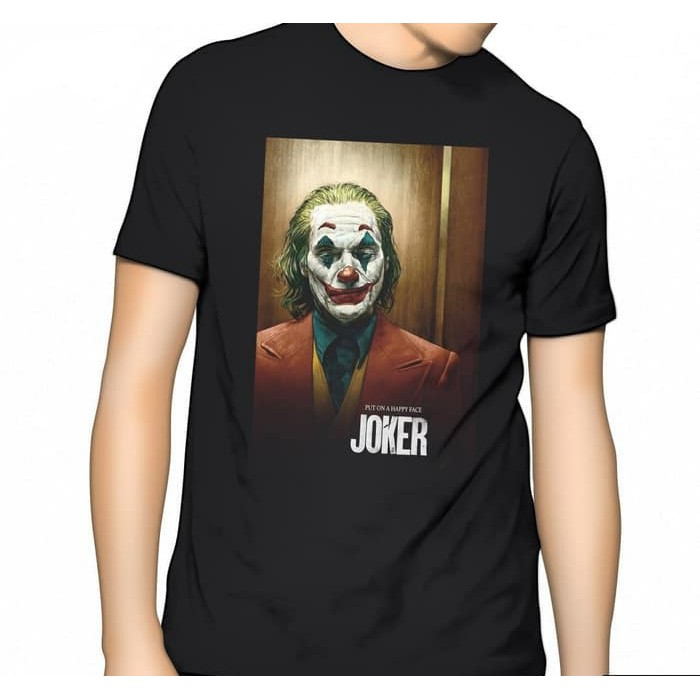 KAOS JOKER PUT ON FLAT FACE BUT HAPPY FACE BAJU TSHIRT COMBED 30S CLOWN BADUT