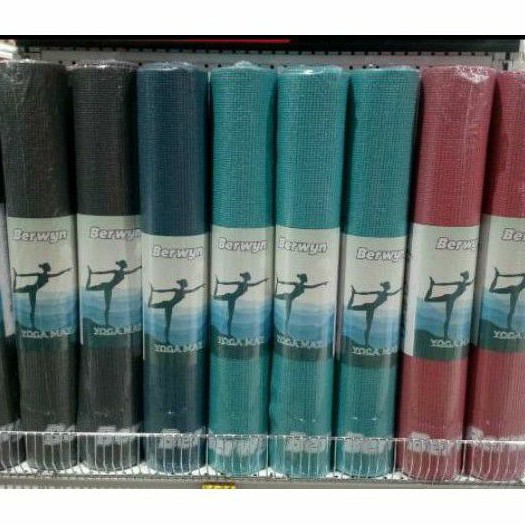 BERWYN MATRAS OLAHRAGA YOGA MAT SINGLE LAYER PVC 173x61x0,4 CM/ACE YOGA MAT/MATRAS/ALAS KAMPING