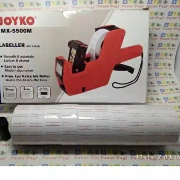 

12.12 TERLARIS Alat Label Harga / Expired / Price Tag / Labeller Joyko 1 baris grosir