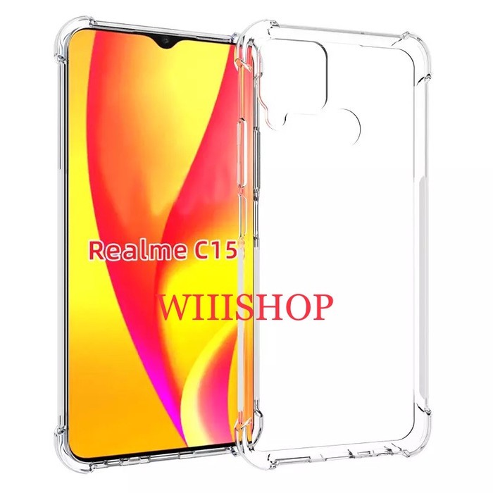 SOFT CASE SILIKONE ANTI CRACK BENING REALME C15 HARGA GROSIR
