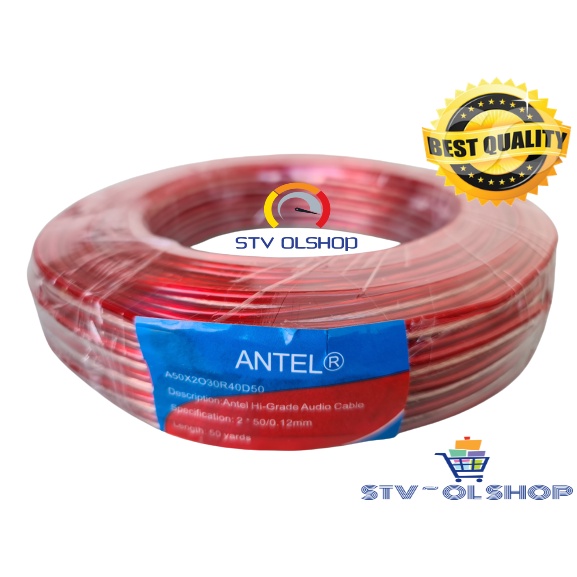 Kabel Speaker 2 X 50 Antel 50 Yard / Kabel Speaker Audio Transparan