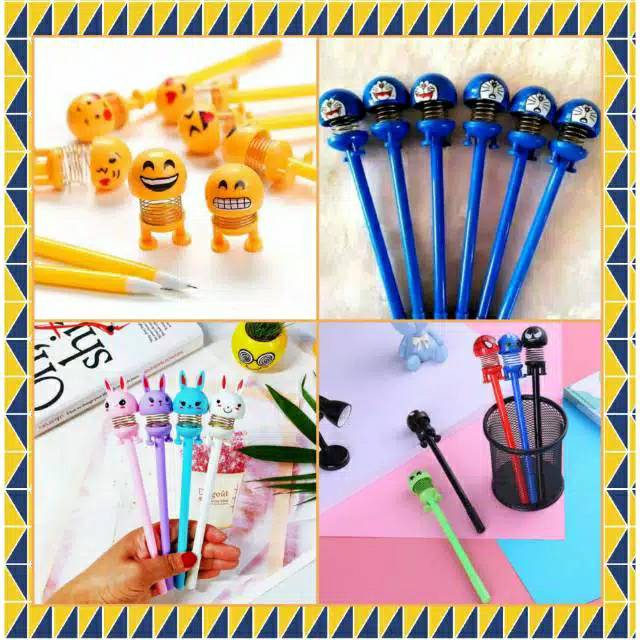 

Pulpen Kepala Per Goyang Dan LED