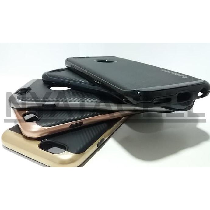NEW SPIGEN CARBON LIST CHROME IPHONE 6 6S BUMPER/LEATHER/KULIT/CASE/RUBBER - GOLD MILENIA