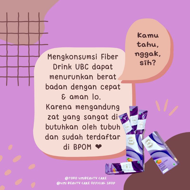 

serbuk pelang ubc/minuman fiber rasa jeruk/menurunkan berat badan