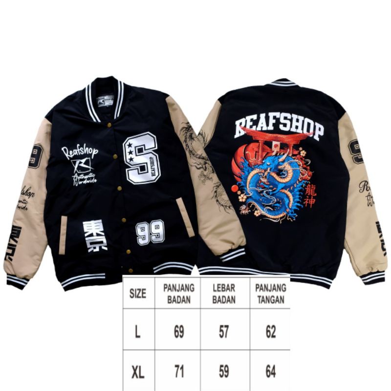 JAKET BASEBALL VERSITY DETERMINATION BOMBER