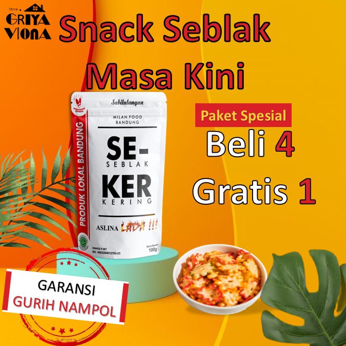 

Cemilan Snack Camilan Kerupuk Krupuk Jajanan Pedas Kekinian Kiloan Murah Bekasi