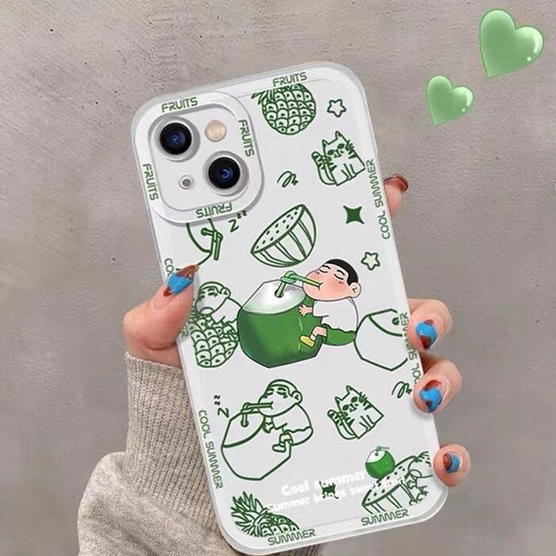 Soft Case Silikon TPU Transparan Motif Anak Laki-Laki Untuk IPhone 14 12 13 6 6S 7 8 Plus X XS XR 11 Pro Max