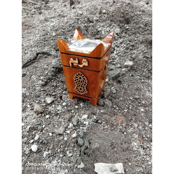 prapen kayu jati kecil tempat bakaran buhur kayu jati ukuran kecil mabkhara kayu jati ukuran 15cm