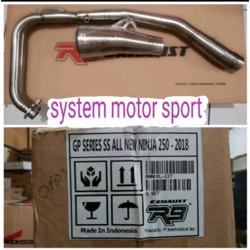 Dijual BARUUU .. knalpot r9 ninja 250 old knalpot r9 gpx ninja 250 2015 knalpot sarang tawon Diskon