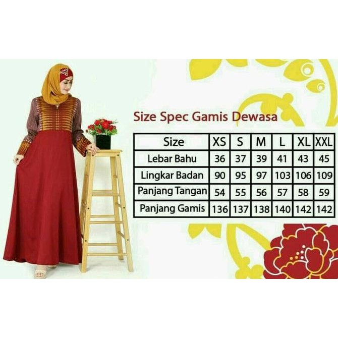 HOT SALE GAMIS / BAJU BUSANA MUSLIM KEKE GDK 253 DISKON MURAH SIZE XS S M L XL MURAH KEKINIAN GROSIR