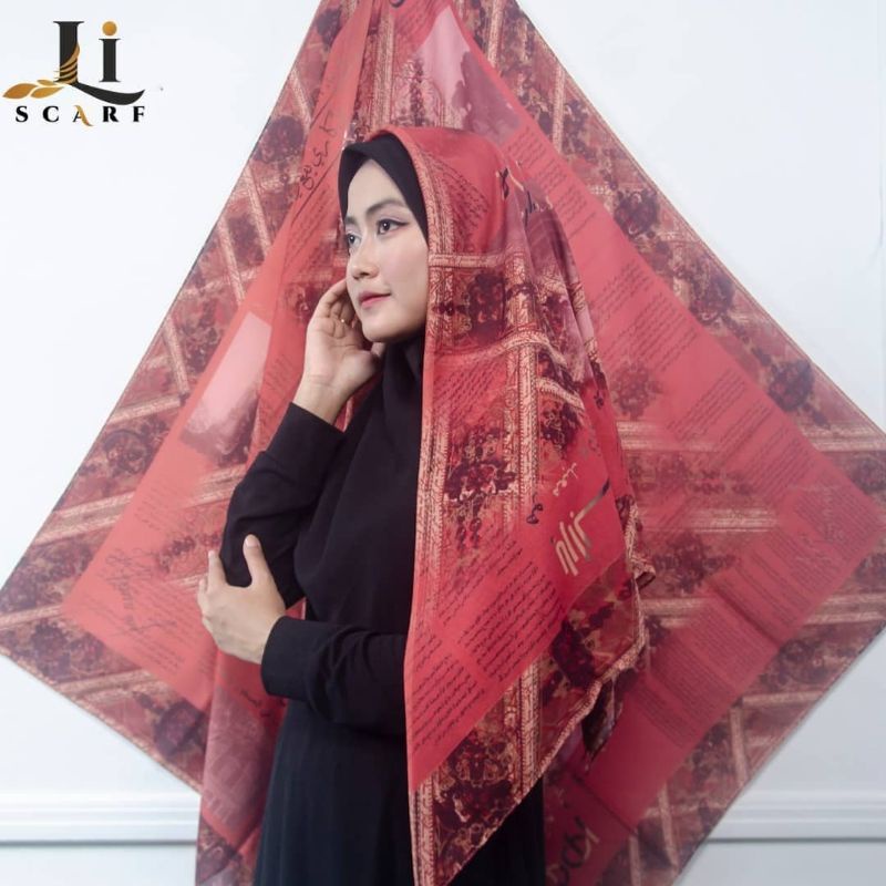 ARABIC VINTAGE SCARF -ORANGE BY LI.SCARF
