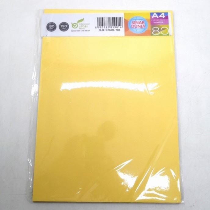 

Kertas HVS Sidu Warna A4 80 Gr