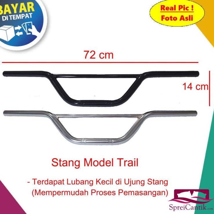 [PRODUK BLF] [COD] Stang Variasi Motor TRAIL KLX - Universal Semua Motor - Pipa Besi Tebal 2 mm Panj