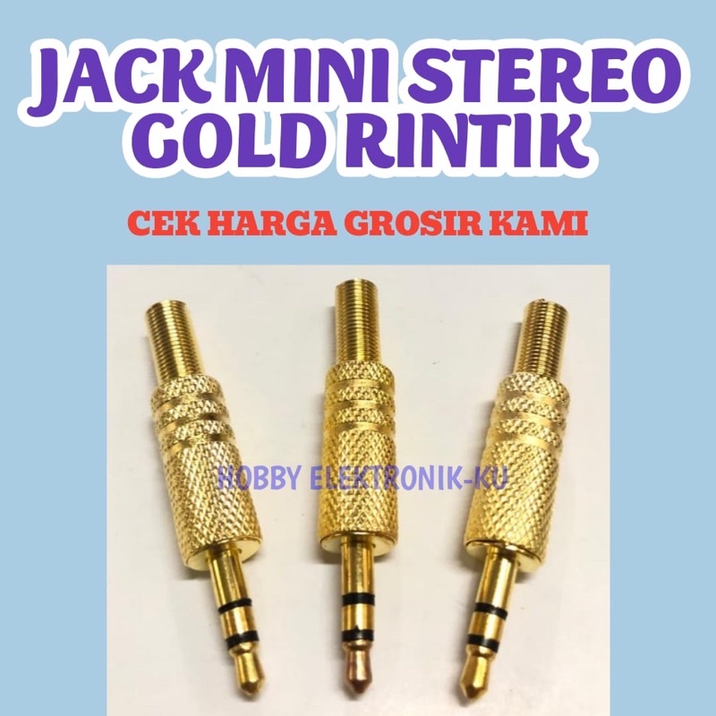 JACK MINI STEREO GOLD RINTIK